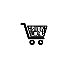 Shop local icon isolated on transparent background