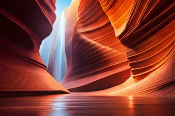 antelope canyon in arizona - background travel concept - obrazy, fototapety, plakaty
