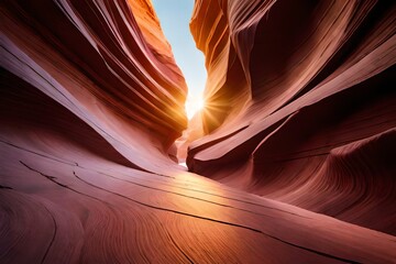 antelope canyon in arizona - background travel concept - obrazy, fototapety, plakaty