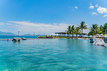 Swimming pool at the hotel. A five-star hotel on the outskirts of Nha Trang in Vietnam - Amiana.