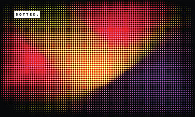 Colorful gradient background with halftone effect. Abstract dotted backdrop design suitable for poster, banner, landing page, presentation, or magazine cover.