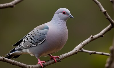 A Crested Pigeon Perched