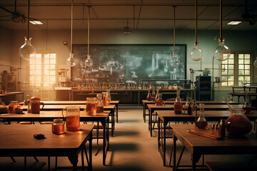School chemistry room
