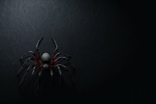 Spider silhouette scary wall. Generate Ai