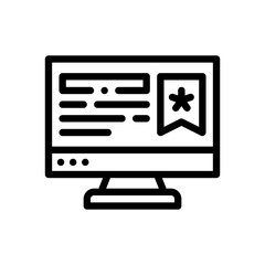 bookmark line icon