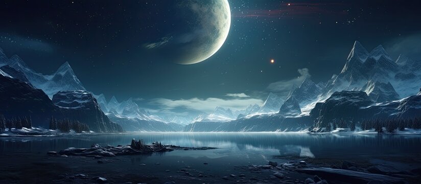 A dark interstellar space serves as the perfect backdrop for a starry night sky.