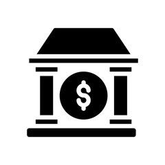 bank glyph icon