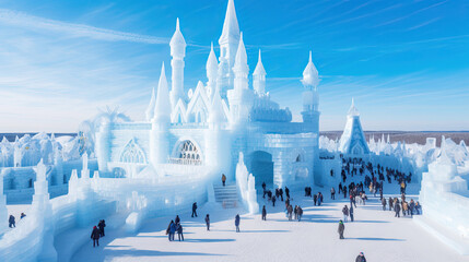 winter snow ice build architecture travel