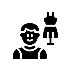 fashion designer glyph icon