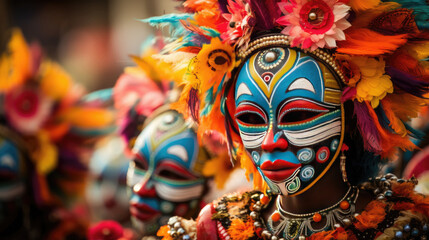 mask carnival face beauty costume art mockup