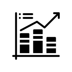bar graph glyph icon