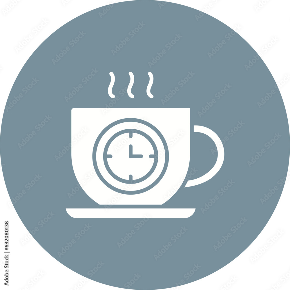 Sticker Coffee time Icon