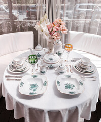 Elegant opulence in every detail: a unique antique Rosenthal table service, a testament to timeless...