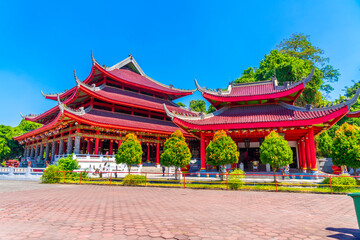 Fototapeta premium Sam Poo Kong temple also known as Gedung Batu (the Stone Building),the oldest Chinese temple mixed Chinese and Javanese architectural style and most famous tourist destination in Semarang. 