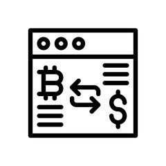 exchange line icon