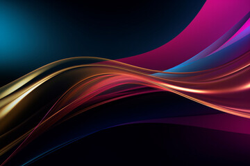Obraz premium Abstract digital wallpaper background vector illustration or texture. Ai generated