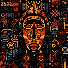 adbstract tribal african pattern wallpaper background