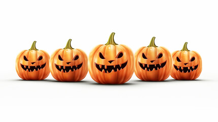 Halloween holiday decoration pumpkins.