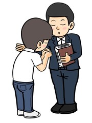 Christians, men and women, prayer, fellowship, reading the bible Pray for each other