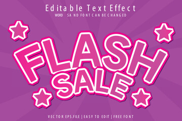 Free vector Flash sale text effect