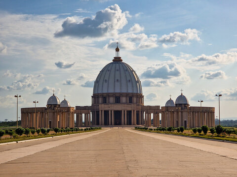 Largest basilica in Africa in Ivory Coast 