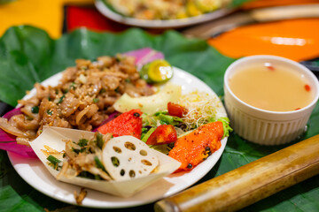 Taiwanese local food fried pork