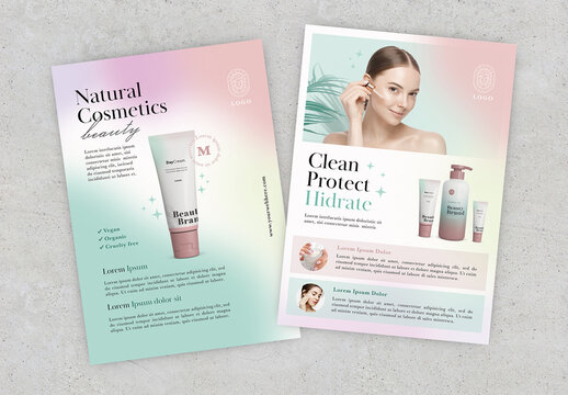 Minimal Gradient Cosmetic Flyer