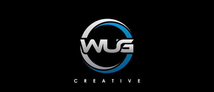 WUG Letter Initial Logo Design Template Vector Illustration