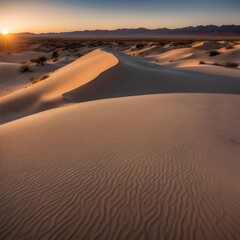 Fototapeta na wymiar sunset in the desert Generative AI
