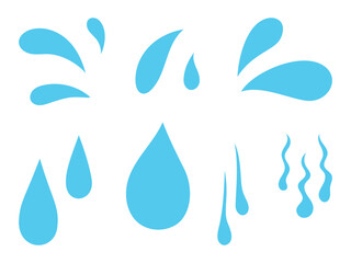 シンプルな水滴のアイコン