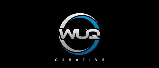 WUQ Letter Initial Logo Design Template Vector Illustration