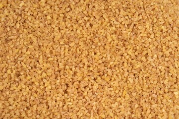 Close-up raw bulgur | Boulgour cru en gros plan