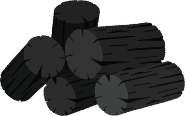 炭のイラスト
