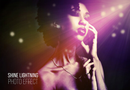 Shine and Lightning Photo Effect