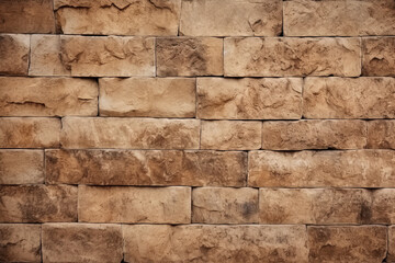 Fototapeta premium Brown stone wall texture background