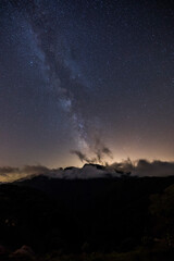 Milky way in Puigsacalm peak, La Garrotxa, Spain