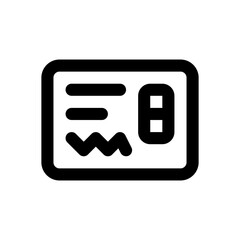 Fototapeta premium contract line icon