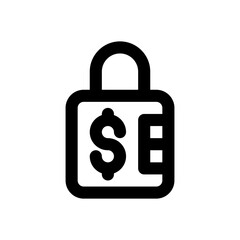 padlock line icon