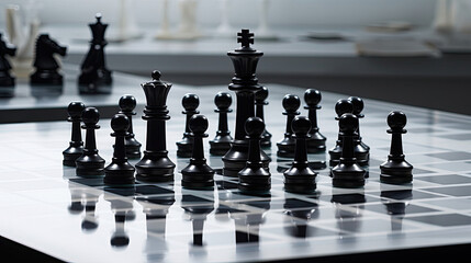 chess pieces on a chessboard