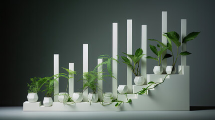 Plants and graph bars