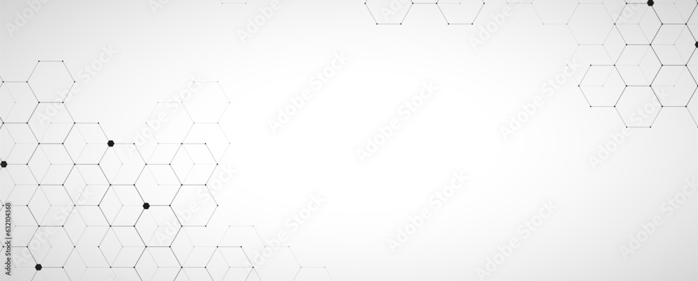 Aufkleber abstract hexagon background. technology polygonal design. digital futuristic minimalism