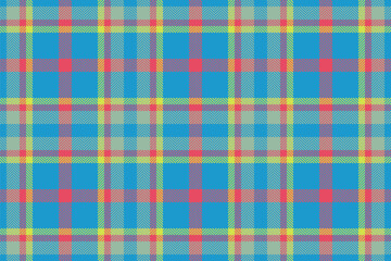 Fabric background pattern of check vector texture with a seamless tartan plaid textile.