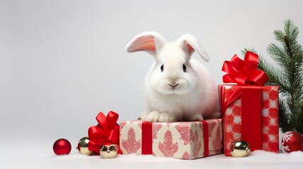 Christmas Bunny: Festive Holiday Cuteness