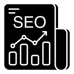 Modern design icon of seo report