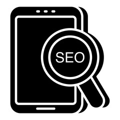 Editable design icon of seo analysis 