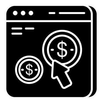 Unique design icon of ppc