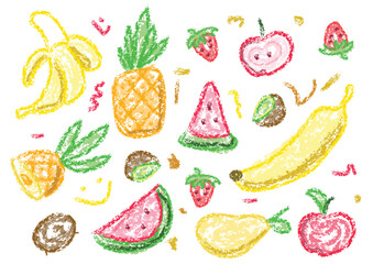 seamless pattern with fruits