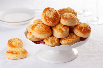 Cheese puffs. Buns made with puff pastry and cheese.