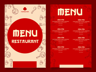 menu design template