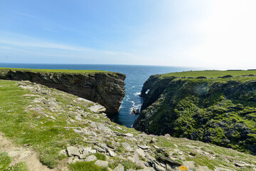 Ile Noss,  National Nature Reserve, Iles Shetland, Ecosse, Grande Bretagne